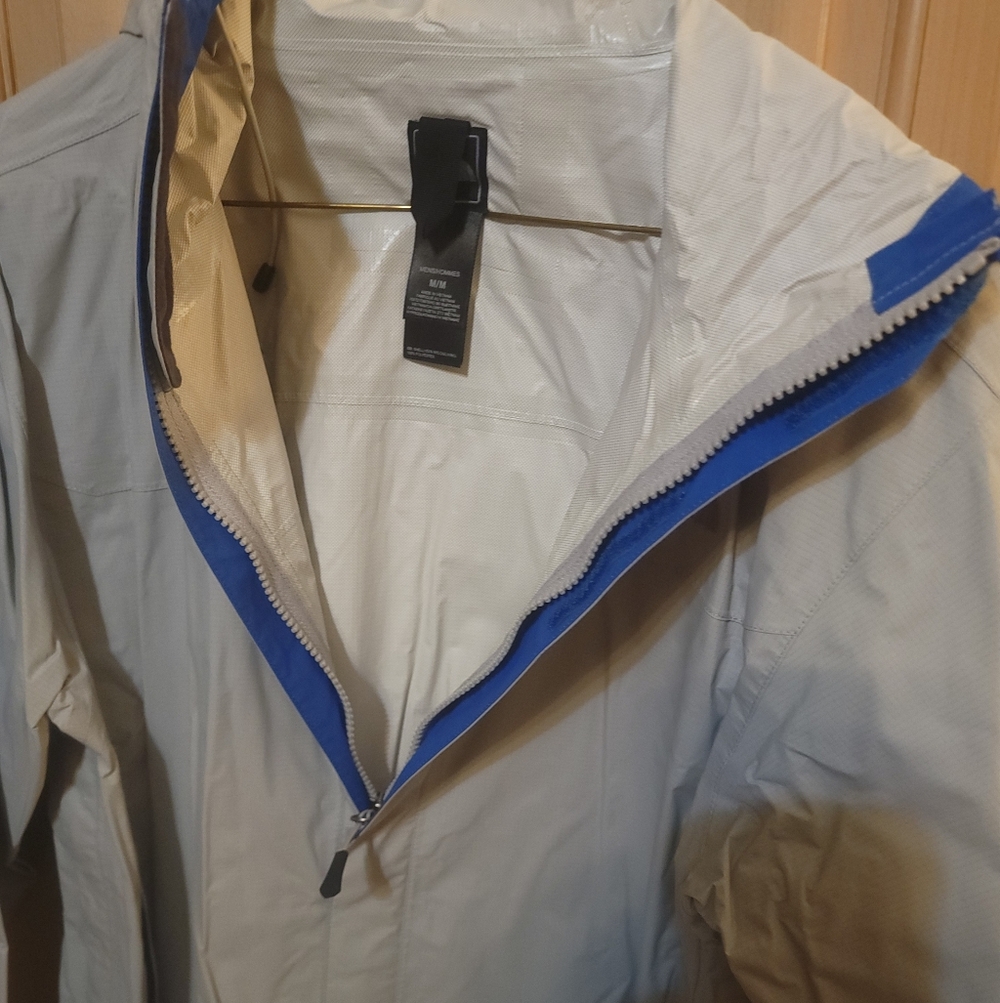 Mens Sz M The North Face Windbreaker Jacket With Hood Gray - Picture 2 of 11